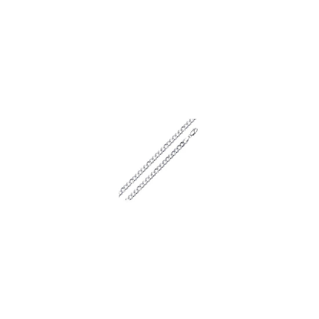 16" Classic Cuban Curb Chain Necklace in 925 Sterling Silver – Unisex Statement Chain
