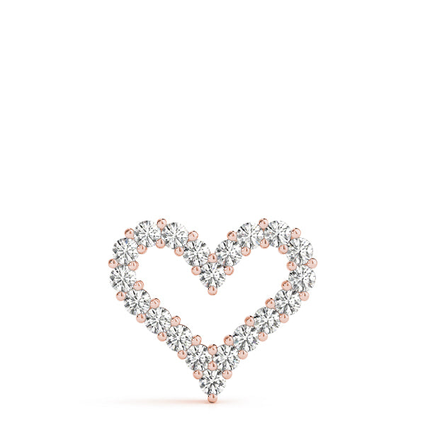1/4 Ct Heart Pendant FG/VVS1 Lab Grown Diamond Pendant in 14K Gold