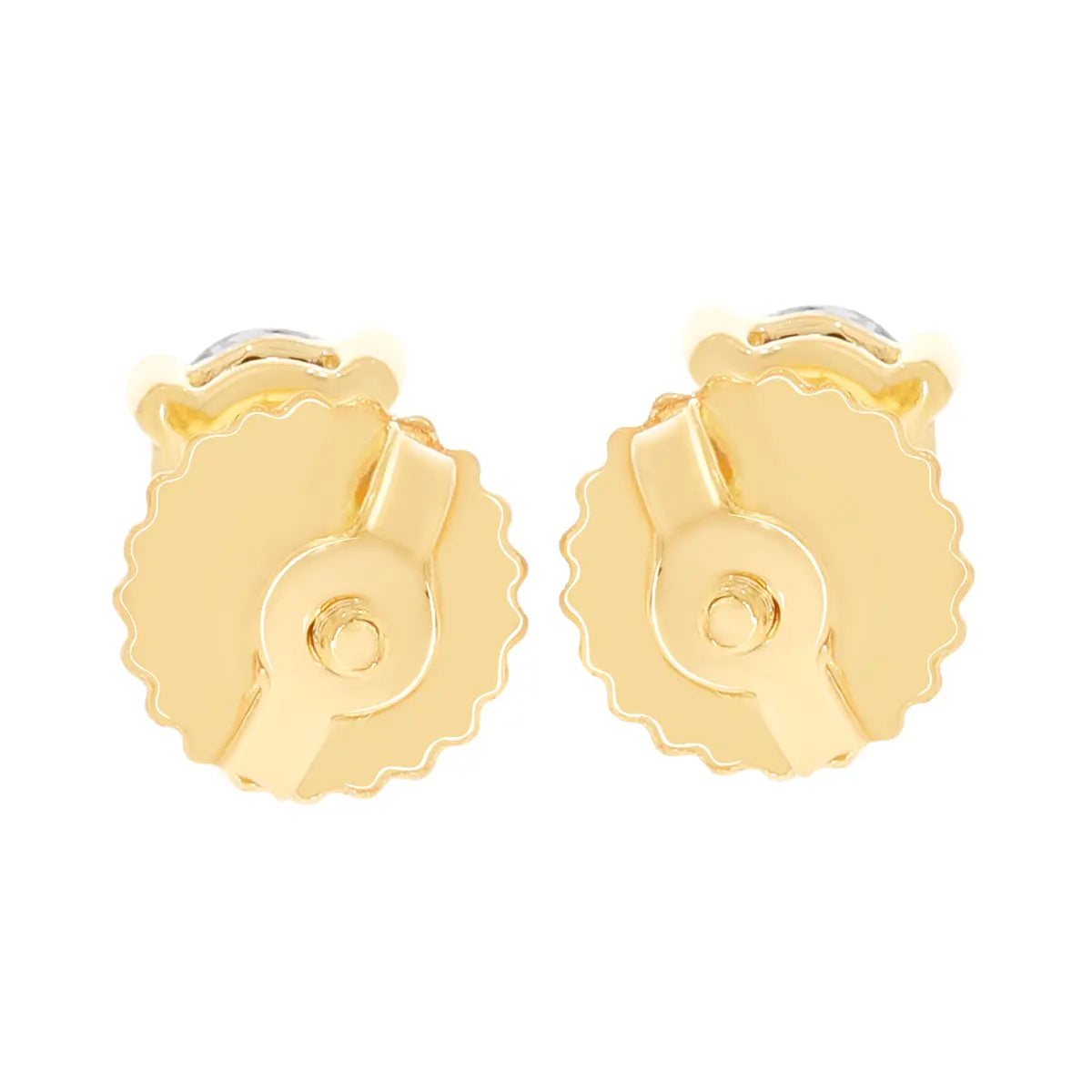 1.00 CT Oval Diamond Stud Earrings in 14K Yellow or White Gold