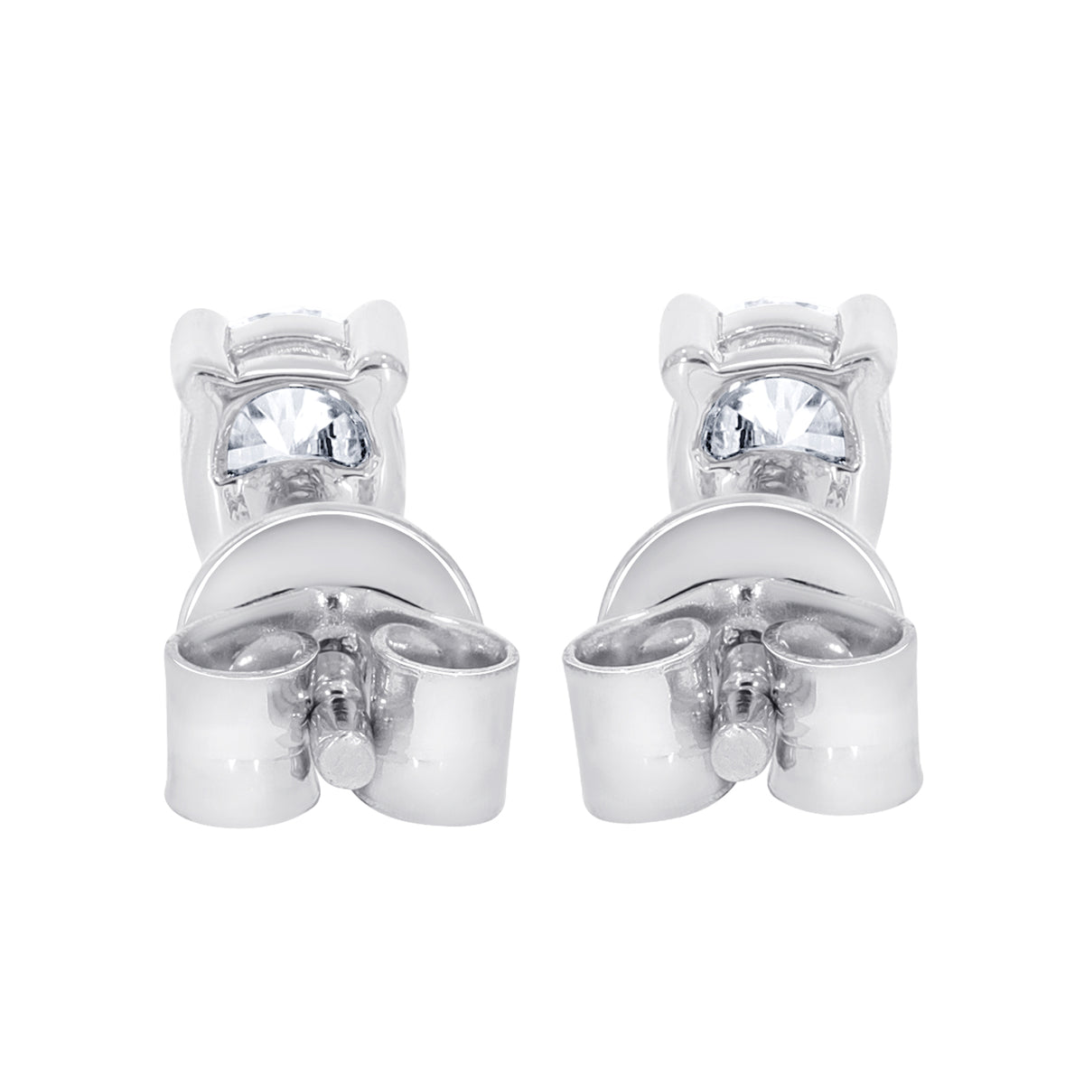 1.00 Ct Pear-Shaped Diamond Stud Earrings in 14K Gold