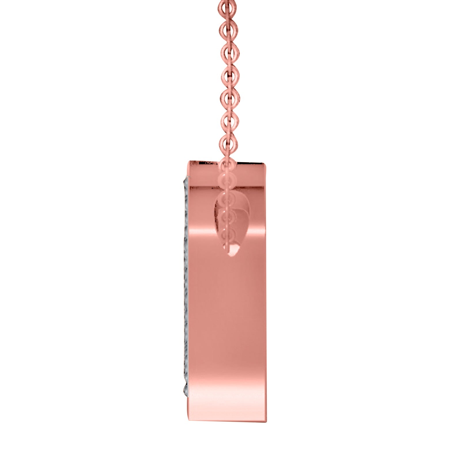 3/8 Carat Natural Diamond Heart Shape Pendant Necklace in 14K Yellow/ White And Pink Gold