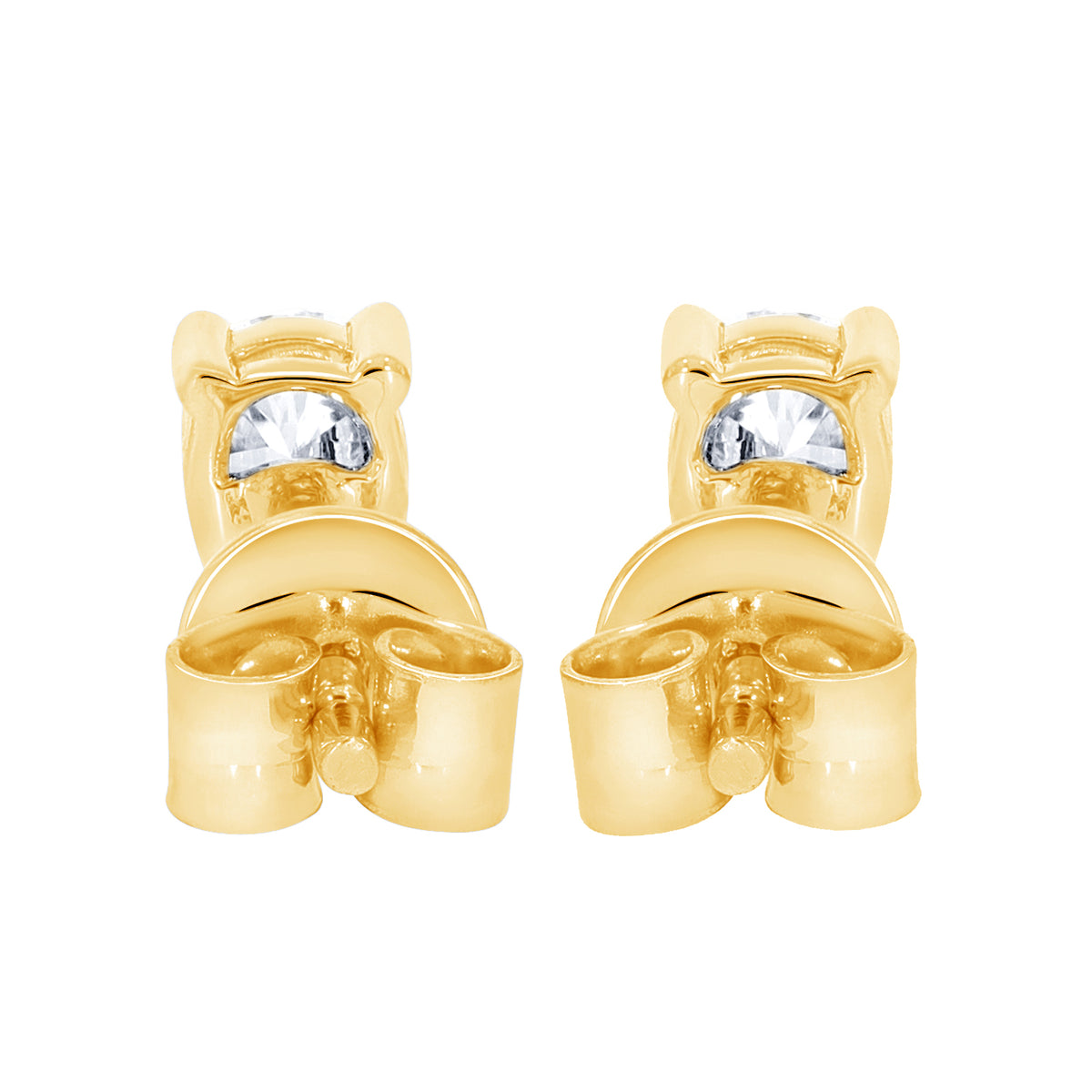 3.00 CT Lab Grown Diamond Pear-Shaped Stud Earrings in 14K Gold