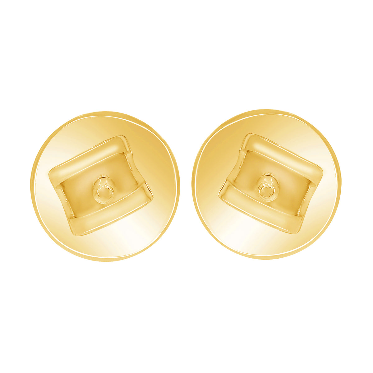 3.09 Ct Round Diamond Stud Earrings in 14K Gold