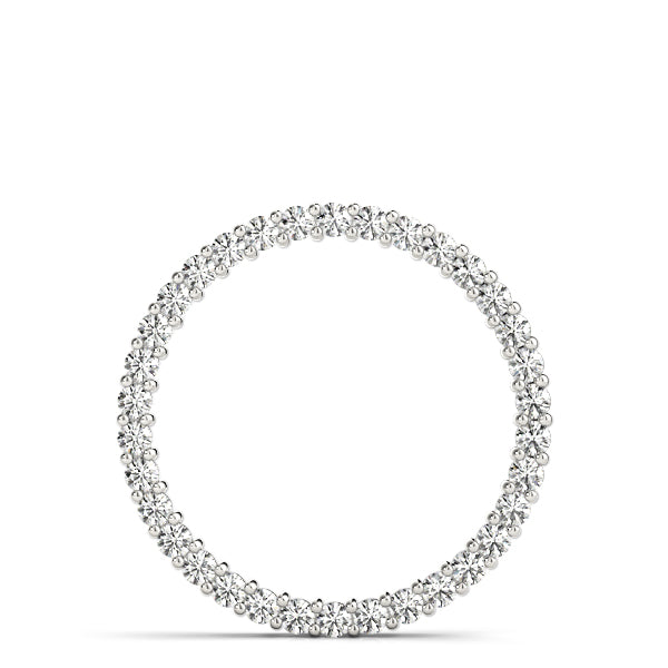 0.50Ct Round Lab Grown Diamond Pendant in 14K Solid Gold, FG/VVS1, 33 Diamonds, 18" Box Chain