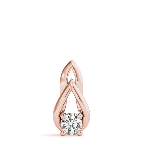 0.25Ct FG/VVS1 Diamond Pendant Necklace With 18" Chain in 14K Gold