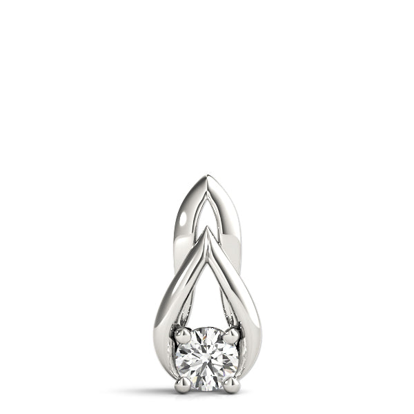 0.25Ct FG/VVS1 Diamond Pendant Necklace With 18" Chain in 14K Gold