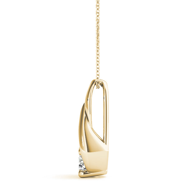 0.25Ct FG/VVS1 Diamond Pendant Necklace With 18" Chain in 14K Gold