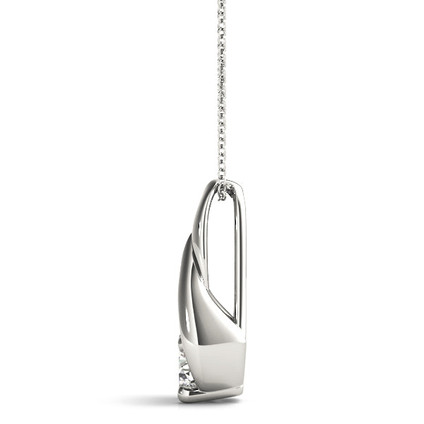 0.25Ct FG/VVS1 Diamond Pendant Necklace With 18" Chain in 14K Gold