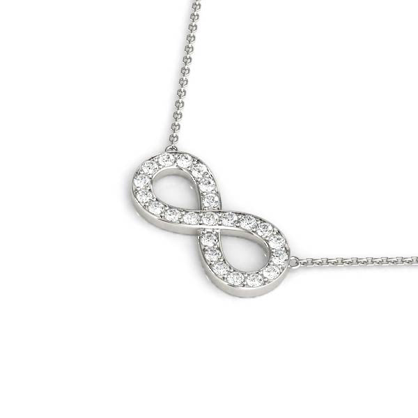 1/3 Ct Brilliant Cut FG/VVS1 Round Diamond Pendant In 10K White & Yellow Gold With Box Chain