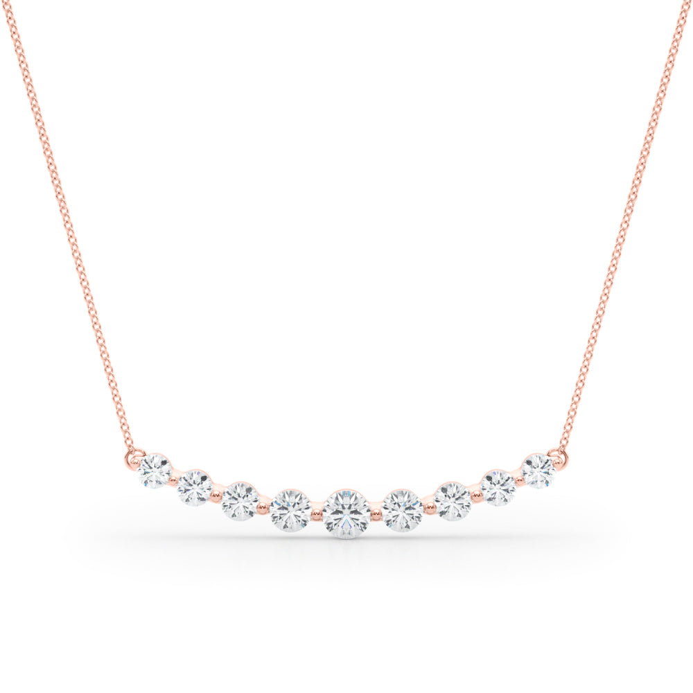 1/2 Carat Diamond FG/VVS1 Necklace Pendant In 14K Rose White & Yellow Gold
