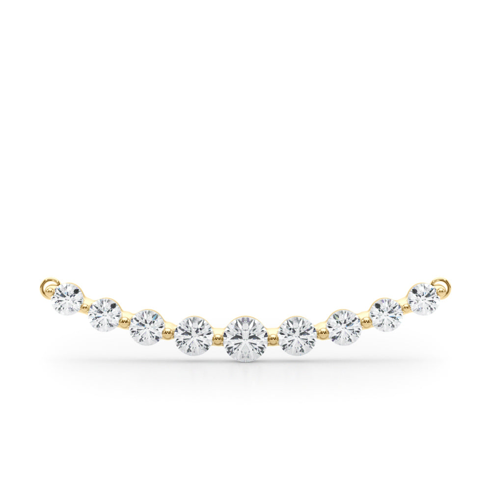 1/2 Carat Diamond FG/VVS1 Necklace Pendant In 14K Rose White & Yellow Gold