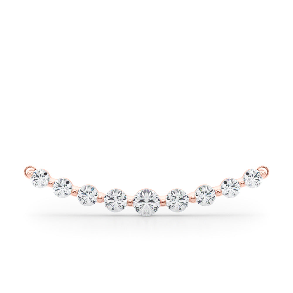 1/2 Carat Diamond FG/VVS1 Necklace Pendant In 14K Rose White & Yellow Gold