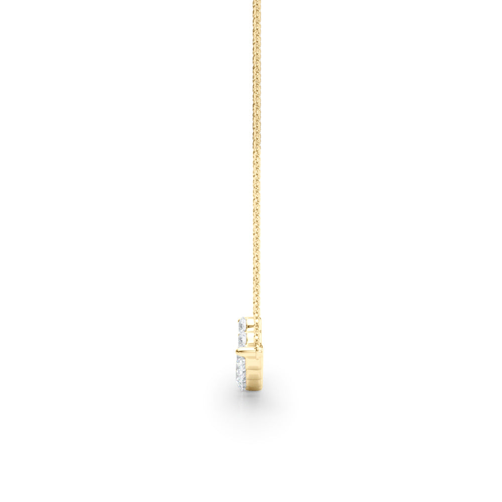 1/2 Carat Diamond FG/VVS1 Necklace Pendant In 14K Rose White & Yellow Gold