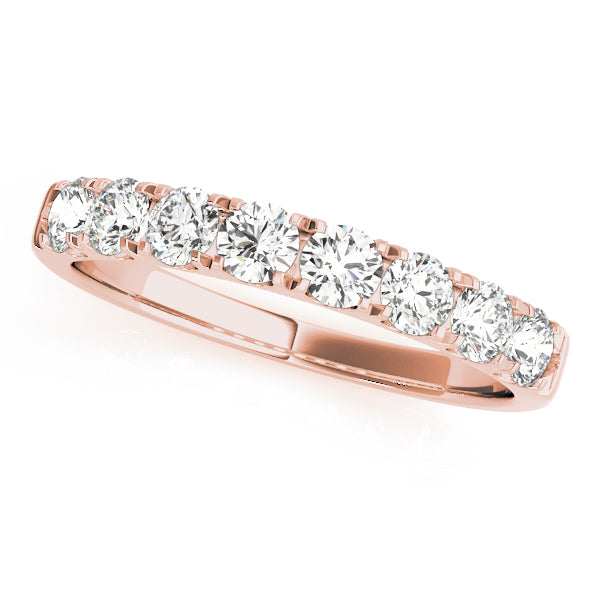 Premium 10K Split Prong Wedding Band | 3/4 ct Diamonds | Exquisite White & Yellow Gold