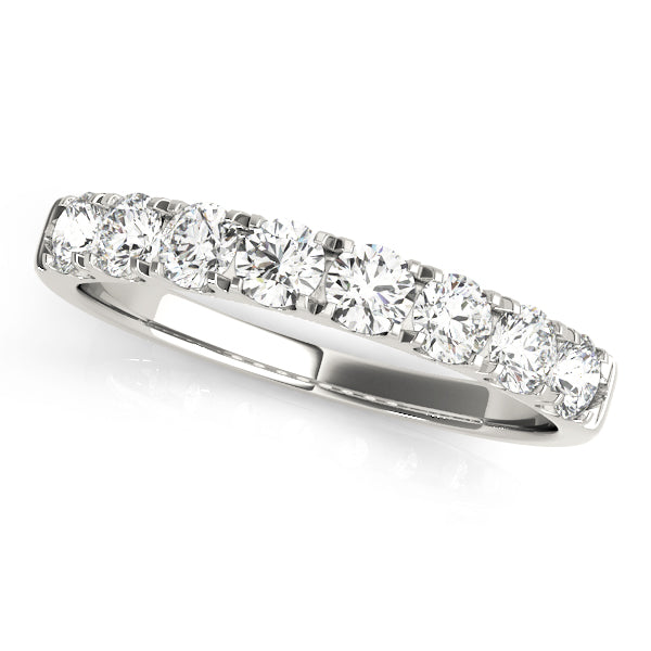 Premium 10K Split Prong Wedding Band | 3/4 ct Diamonds | Exquisite White & Yellow Gold