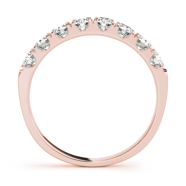 Premium 10K Split Prong Wedding Band | 3/4 ct Diamonds | Exquisite White & Yellow Gold