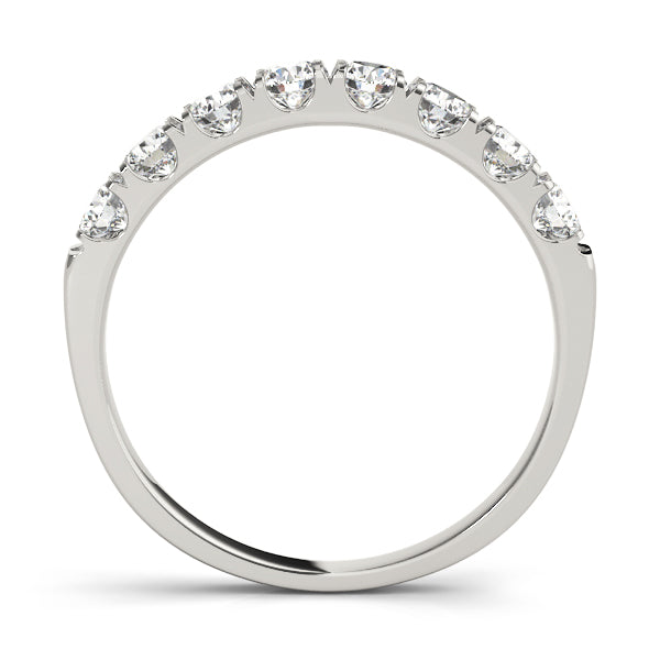 Premium 10K Split Prong Wedding Band | 3/4 ct Diamonds | Exquisite White & Yellow Gold
