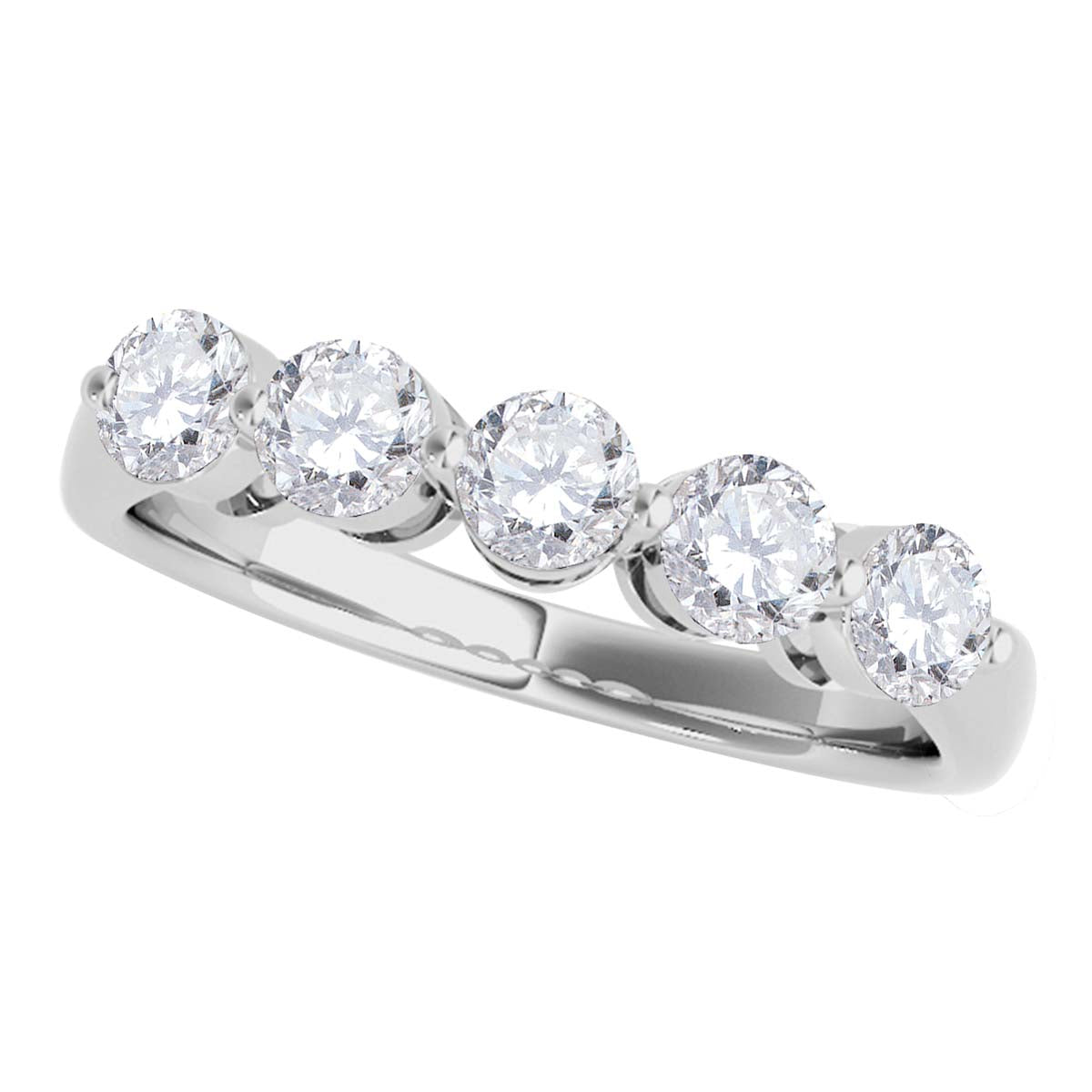 Engagement Wedding Band 0.25 Ct Round Diamond 10K Solid White Gold