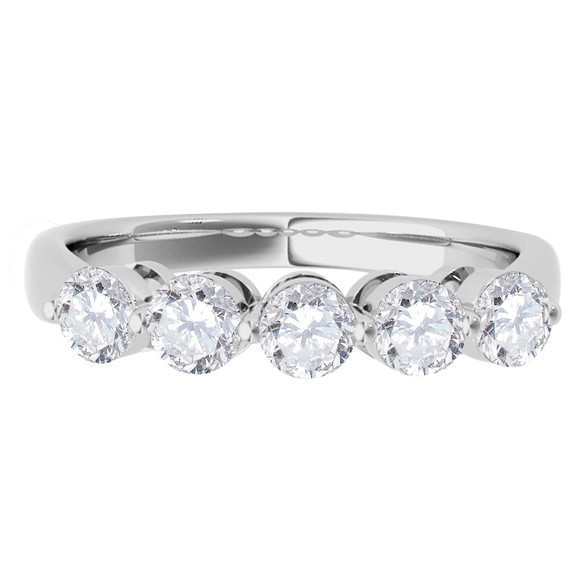 Engagement Wedding Band 0.25 Ct Round Diamond 10K Solid White Gold