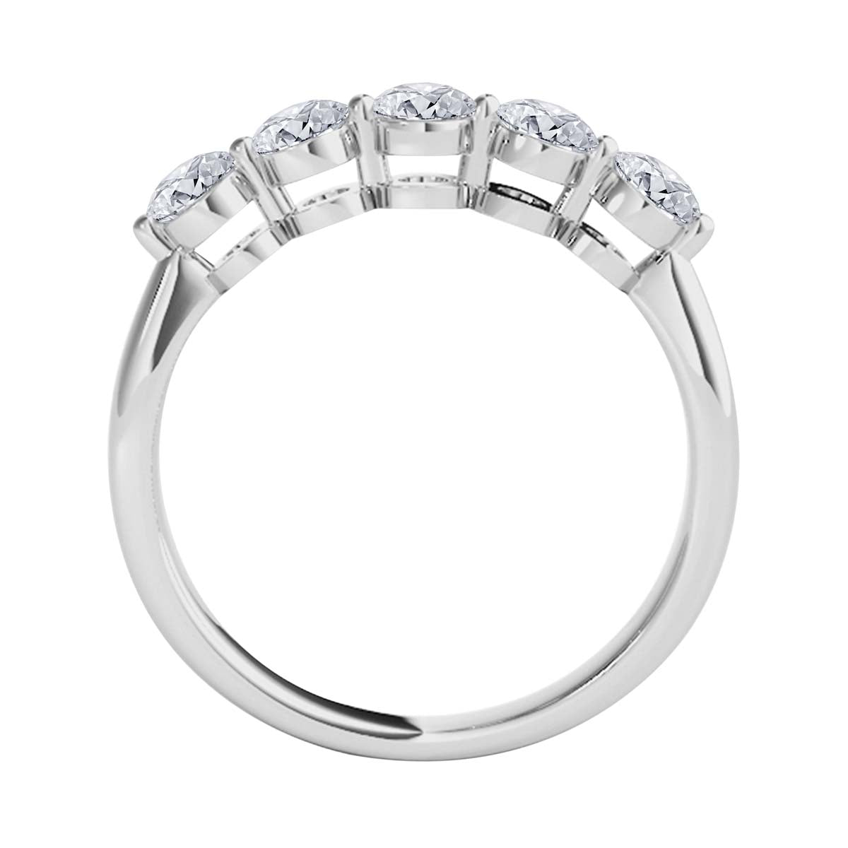 Engagement Wedding Band 0.25 Ct Round Diamond 10K Solid White Gold