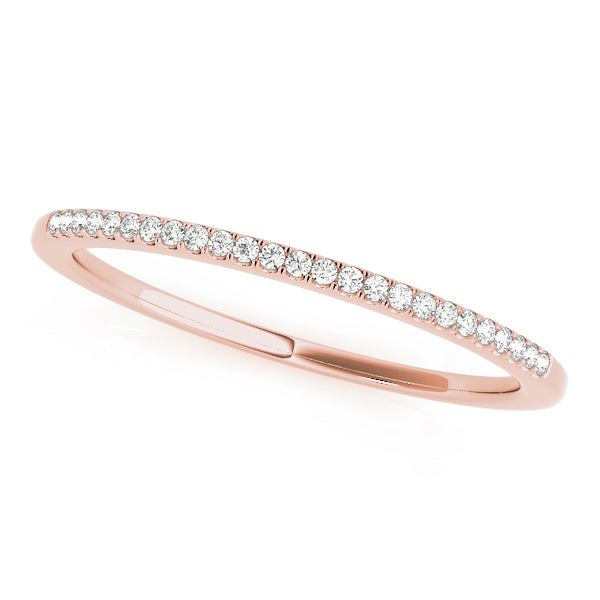 Classic 10K Split Prong Wedding Band Featuring 1/10 ct White and Yellow Diamonds Ring