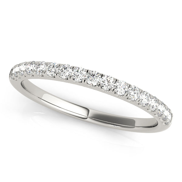 Elegant 10K Split Prong Wedding Ring with 1/4 ct Diamonds in White & Yellow Gold