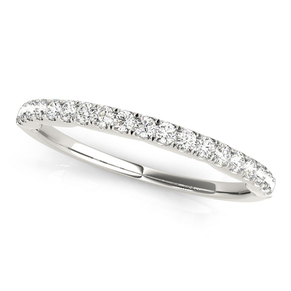 Gorgeous 10K Wedding Bands with 1/3 ct Diamond - Prong Set in White & Yellow Gold