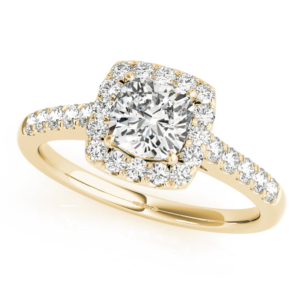 Exquisite 1.00 Ct Round Diamond Engagement & Bridal Set | 14k Solid Yellow Gold