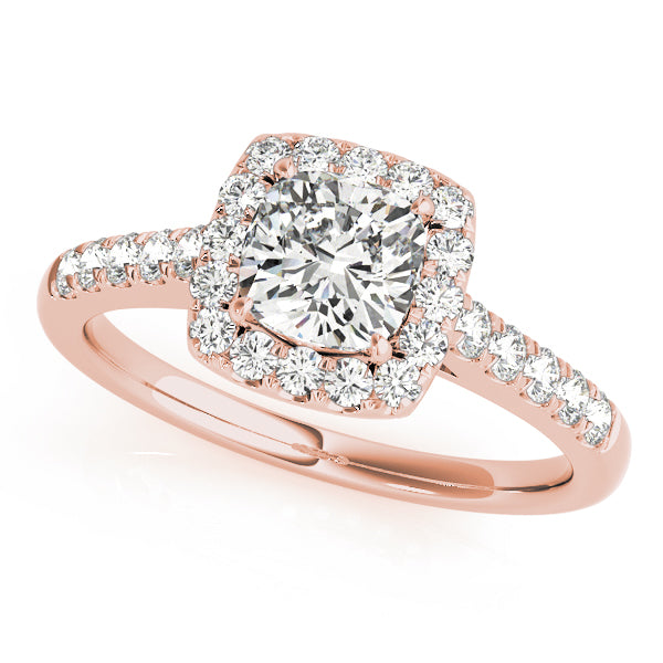 Gorgeous 1.00 Ct Lab-Grown Diamond Bridal Set Ring | 14k Rose Gold