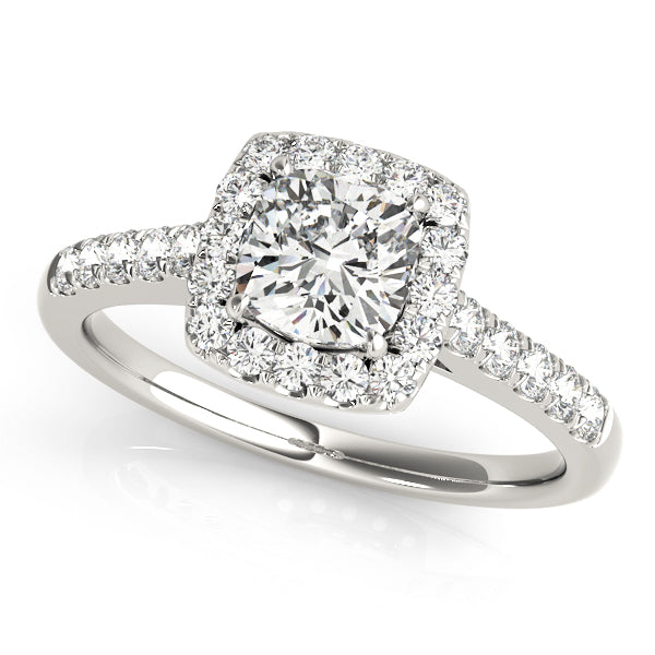 Brilliant 1.00 Ct Lab-Grown Diamond Engagement Ring Set in 14k White Gold