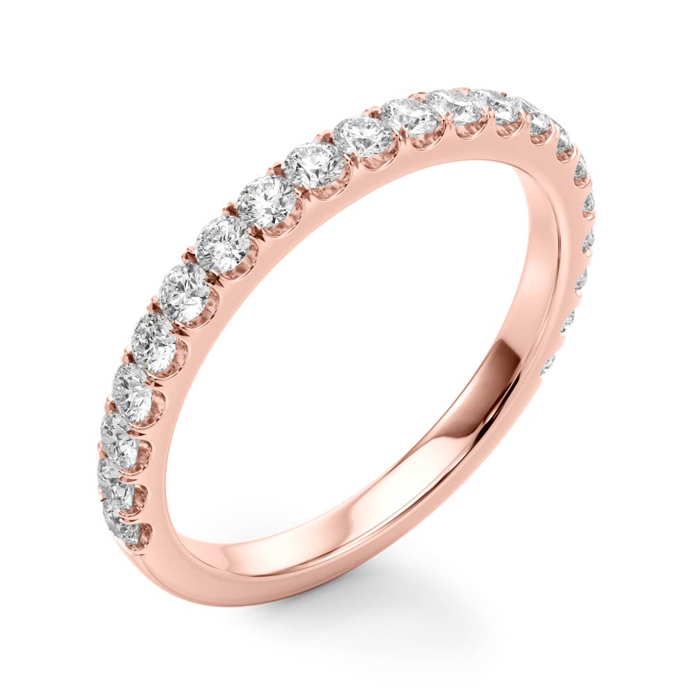 Classic Romance: 10k Split Prong Wedding Bands