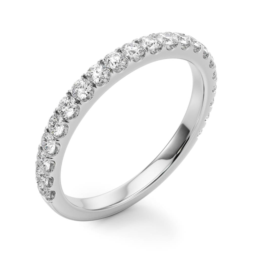 Classic Romance: 10k Split Prong Wedding Bands