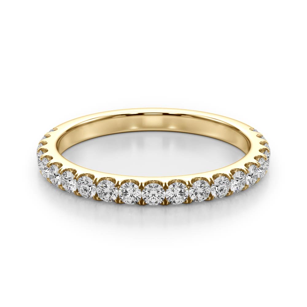 Classic Romance: 10k Split Prong Wedding Bands