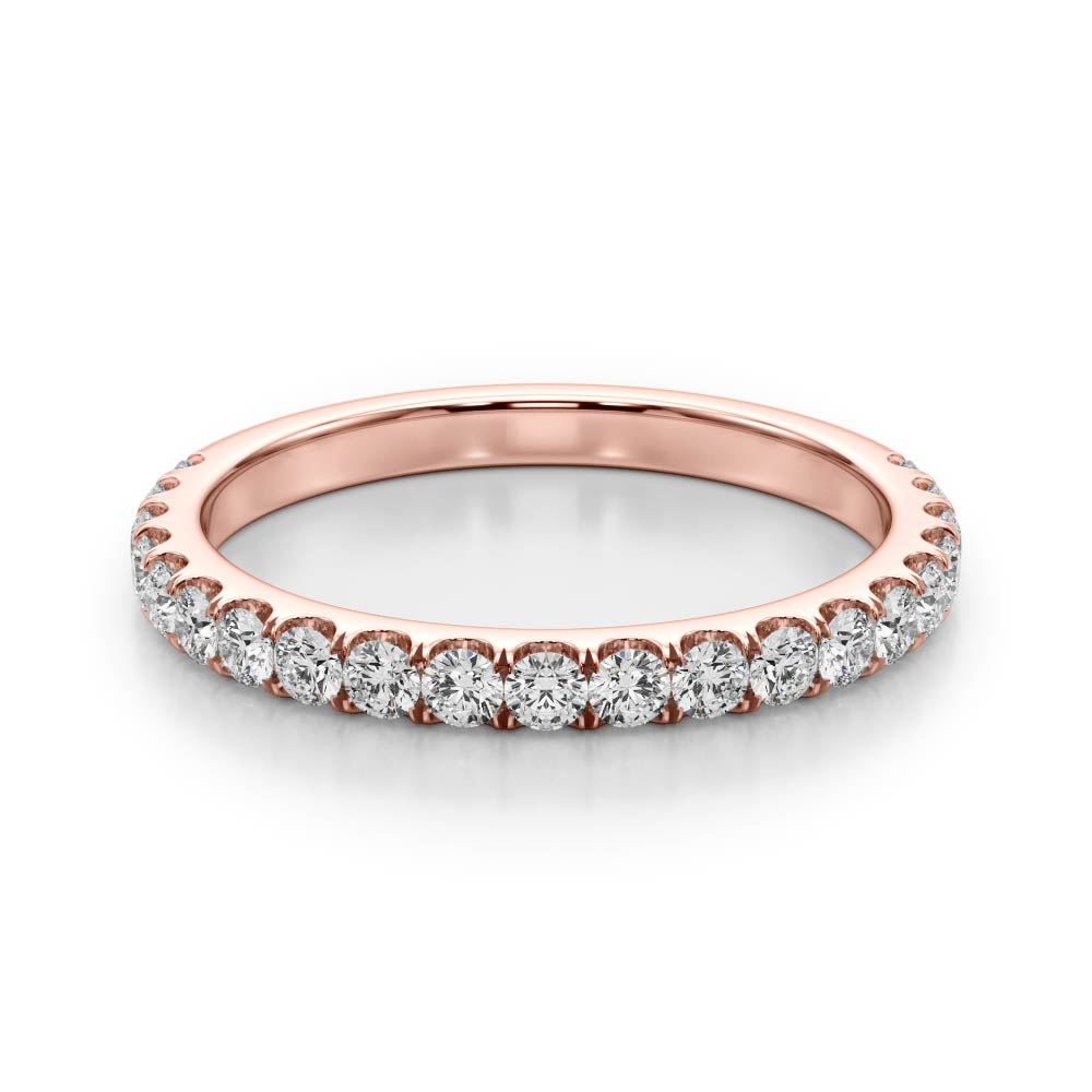 Classic Romance: 10k Split Prong Wedding Bands
