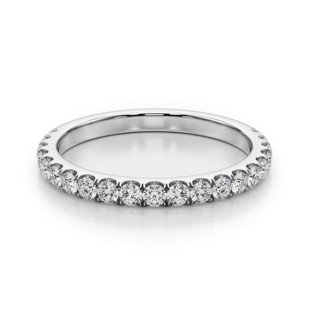 Classic Romance: 10k Split Prong Wedding Bands