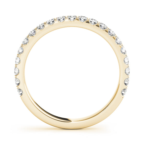 Classic Romance: 10k Split Prong Wedding Bands