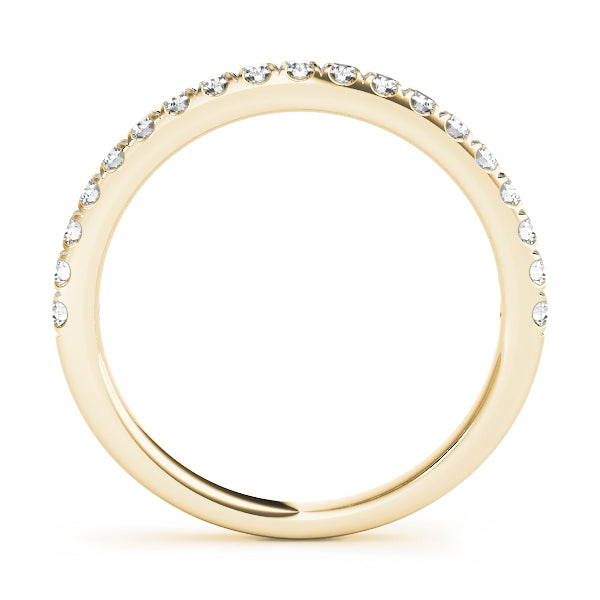 10k Split Prong Wedding Bands