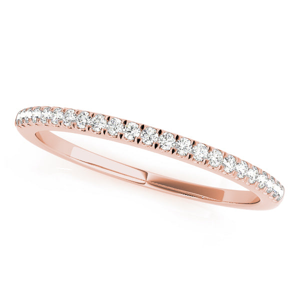 Beautiful 10K White & Yellow Gold Wedding Band with 1/8 ct SI1 Diamonds