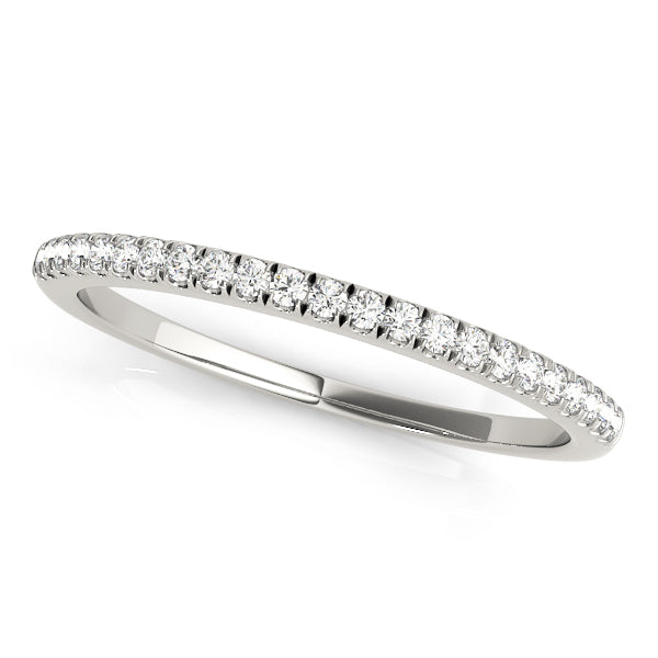 Beautiful 10K White & Yellow Gold Wedding Band with 1/8 ct SI1 Diamonds