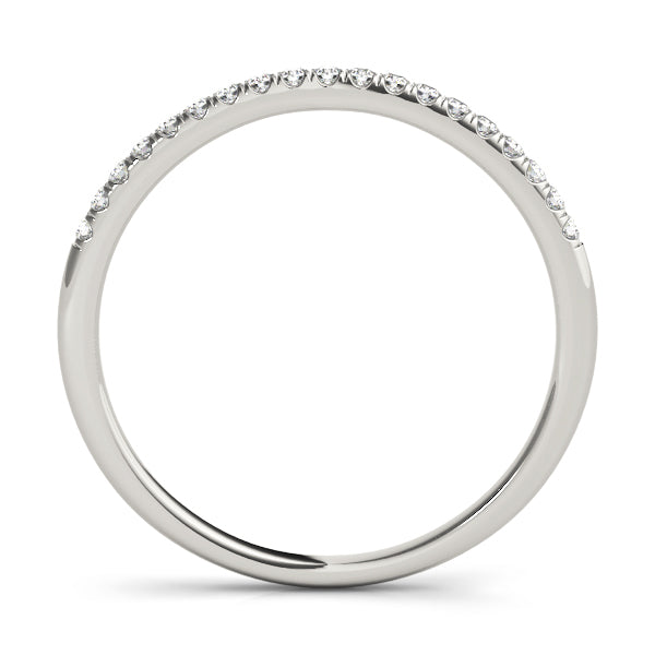 Stylish 10K Prong Set Wedding Bands Featuring 1/8 ct of Brilliant White & Yellow Diamonds