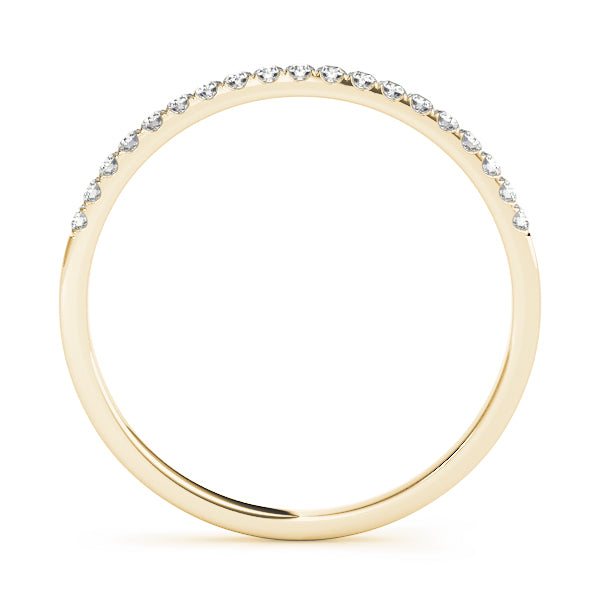 Classic Romance: 10k Split Prong Wedding Bands