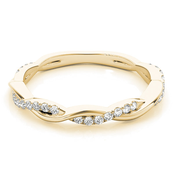 10k Split Prong Wedding Bands