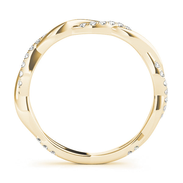 10k Split Prong Wedding Bands