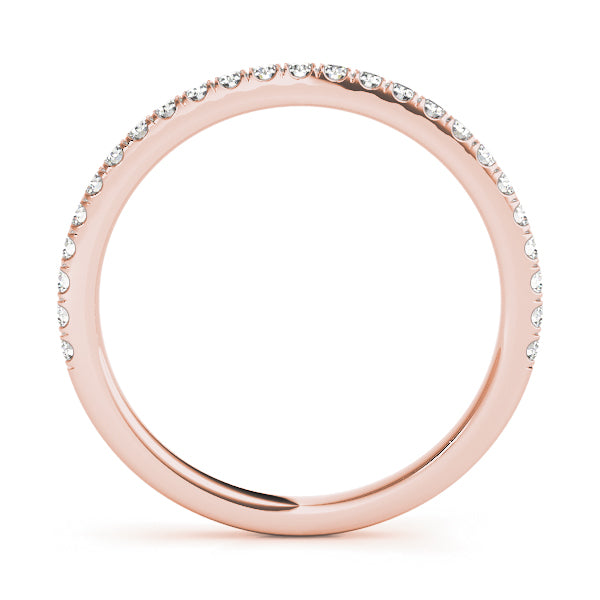 White & Yellow 10K Split Prong Wedding Band with 1/5 ct Diamond with SI1, E/F/G Quality