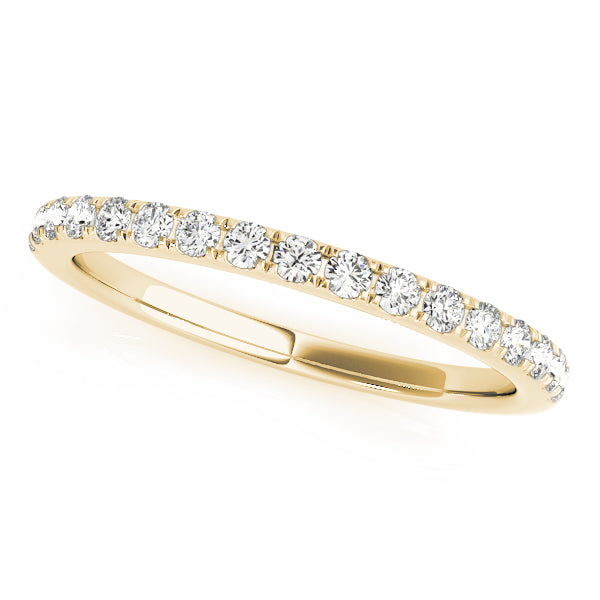 0.17 Ct Diamond Engagement Wedding Band In 10K Rose White & Yellow Gold