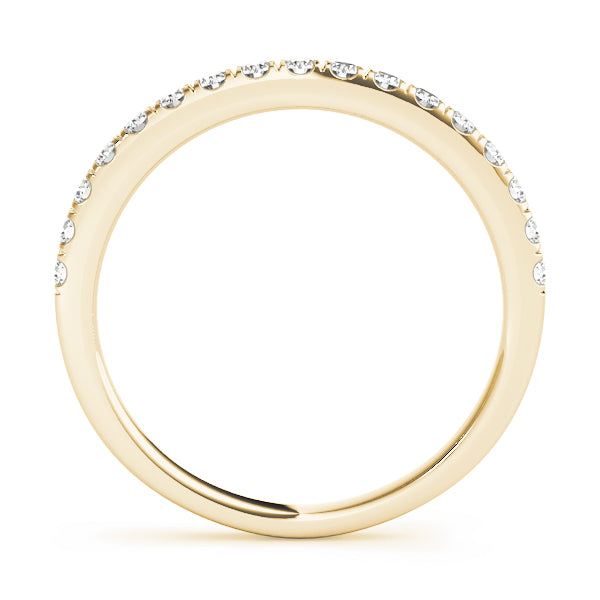 0.17 Ct Diamond Engagement Wedding Band In 10K Rose White & Yellow Gold