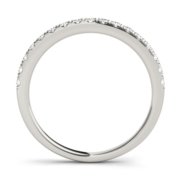 0.17 Ct Diamond Engagement Wedding Band In 10K Rose White & Yellow Gold