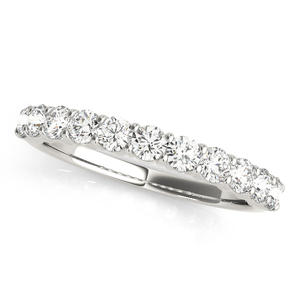 0.11 Ct Lab Grown Diamond Half Eternity Ring In 14K White...