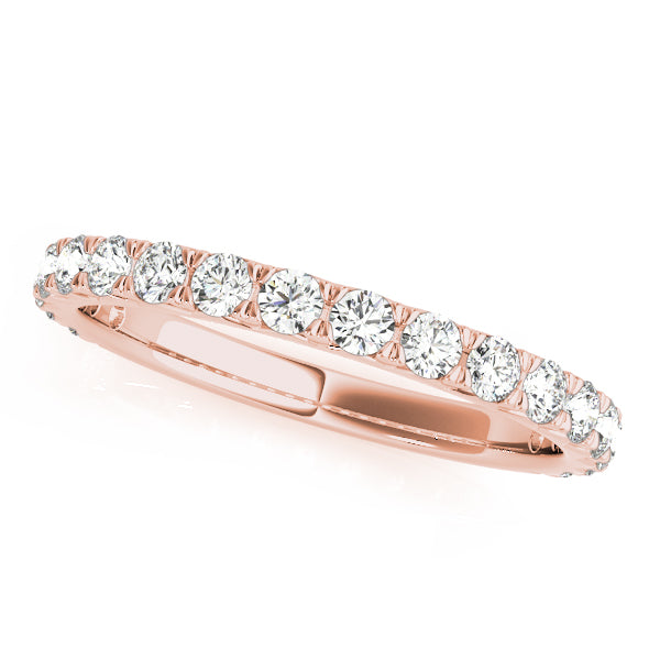 Luxurious 10K Split Prong Wedding Band with 1/2 ct of Radiant White and Yellow Diamonds