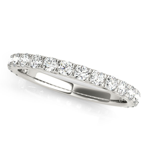 Luxurious 10K Split Prong Wedding Band with 1/2 ct of Radiant White and Yellow Diamonds